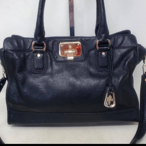 Cole Haan Handbags - Cole Haan Womens Black Leather Kendra Bag Purse Medium